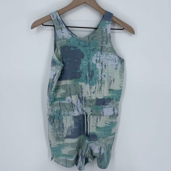 Athleta Girl Havin' A Great Time Romper Blue Size XL 14 - Picture 1 of 4